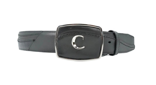 Cuadra Men's Oxford Western Bovine Leather Belt - Oxford Grey