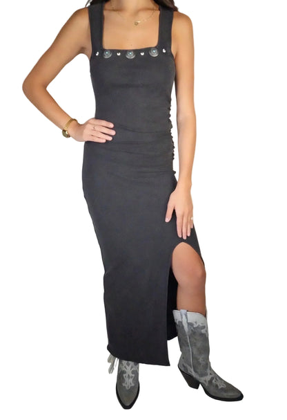 Rock & Roll Denim Women's Ruched Side Dress - Vintage Black