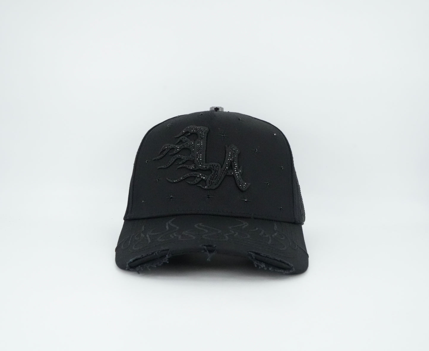 Klan Hats Los Angeles Distressed Flame Cap