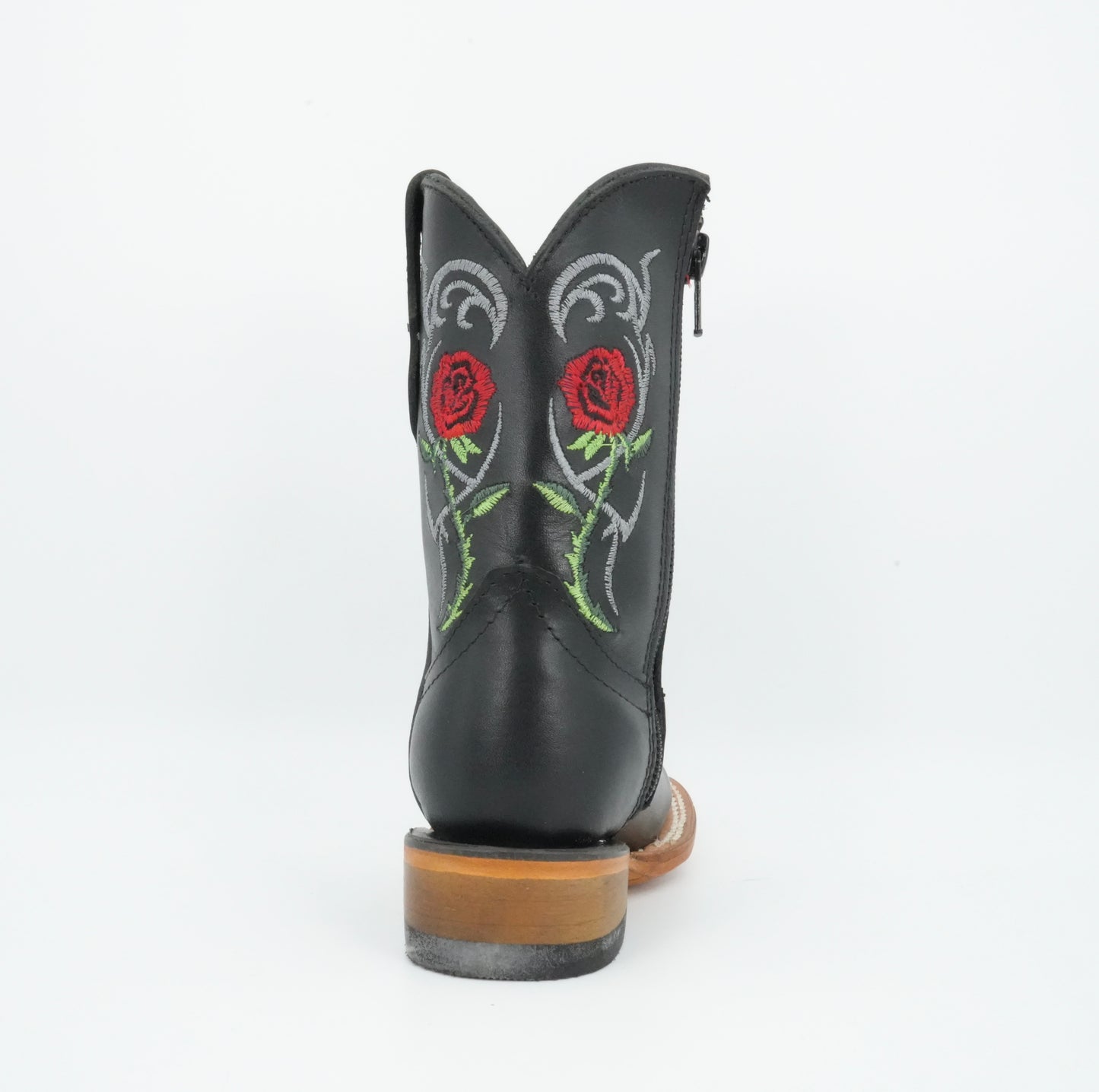 Chaparral Kid’s Flowers Embroidery Black Boot