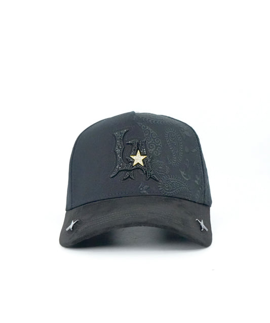 Bigg Boss LA Half-Embroidered Work Cap - Black