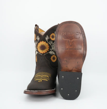 Quincy Kid's Crazy Chocolate Square Toe Boot