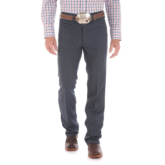 Wrangler Men's Wrancher Polyester Dress Jean - Heather Blue