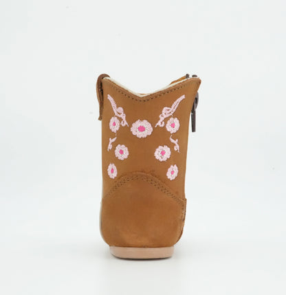 Hooch Infant / Toddler Flowers Cinnamon Boot