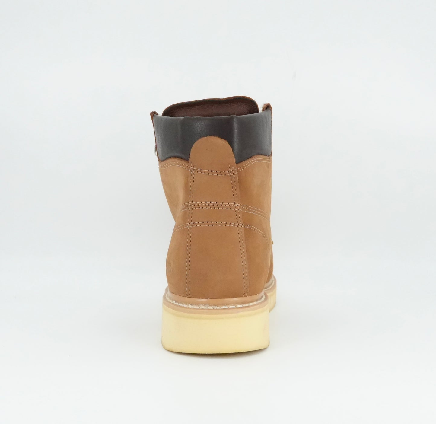 Establo Men's Nobuck Moc Toe Lace Up Work Boot - Honey