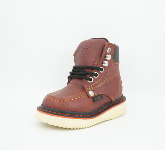 Hooch Kid's Work Boot Shedron Moc Toe Boot