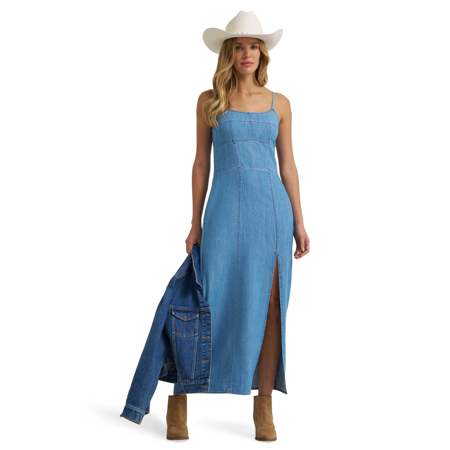 Wrangler Women's Retro Maxi Denim Dress, XL