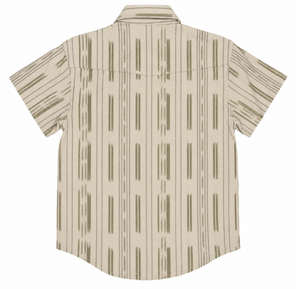 Panhandle Slim Boy's Short Sleeve Button Down Shirt - Khaki