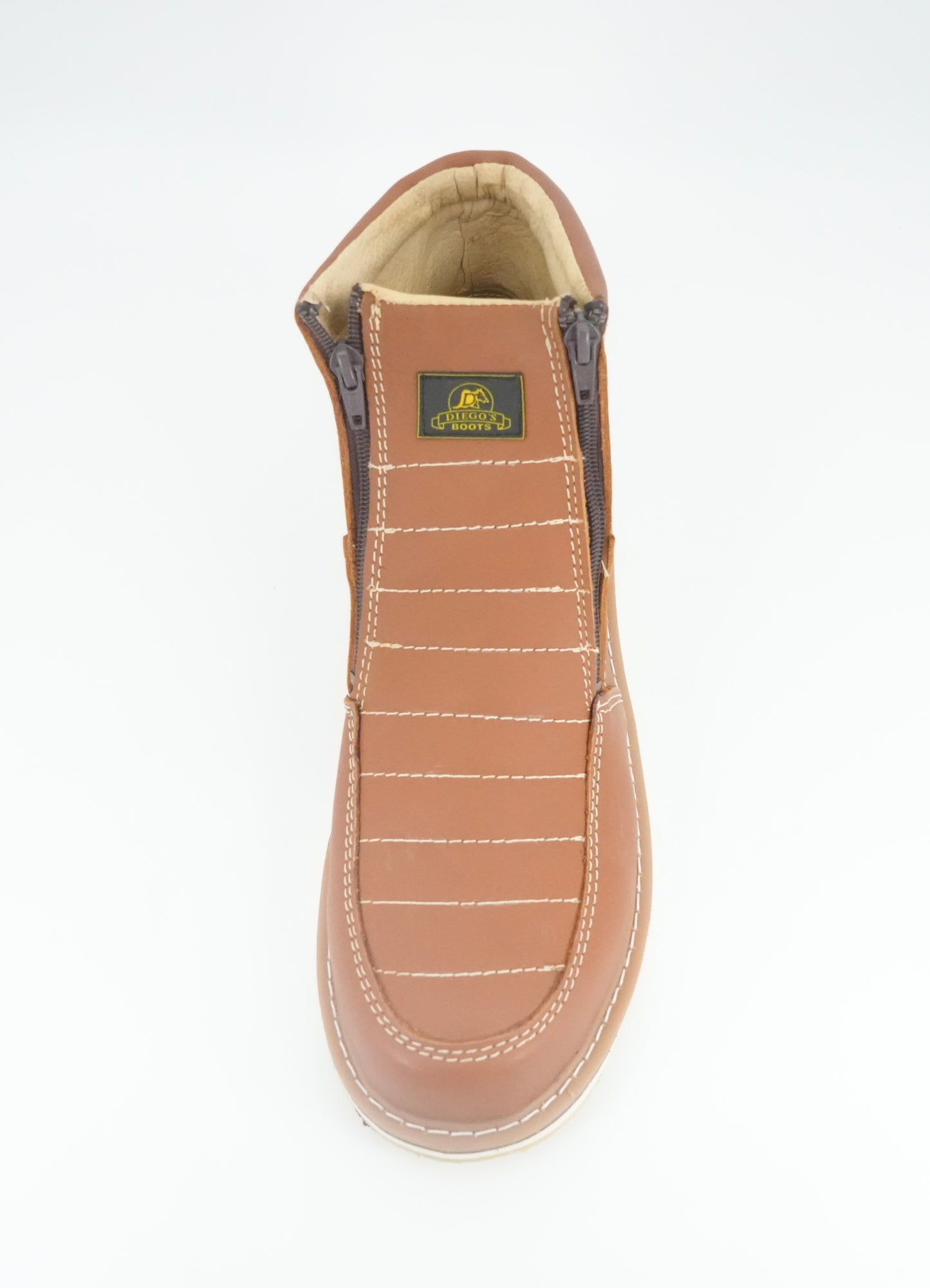 Diego's Boots Men’s Short Round Toe Work Boot - Honey
