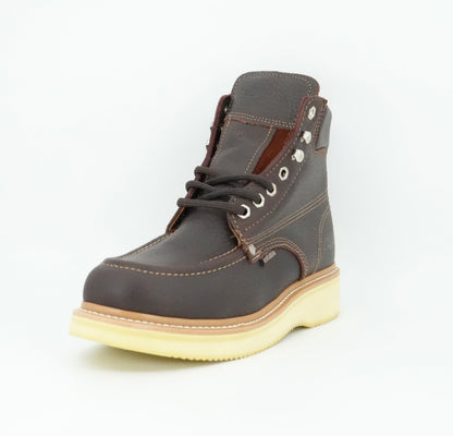 Establo Men's Moc Toe Lace Up Work Boot - Shedron