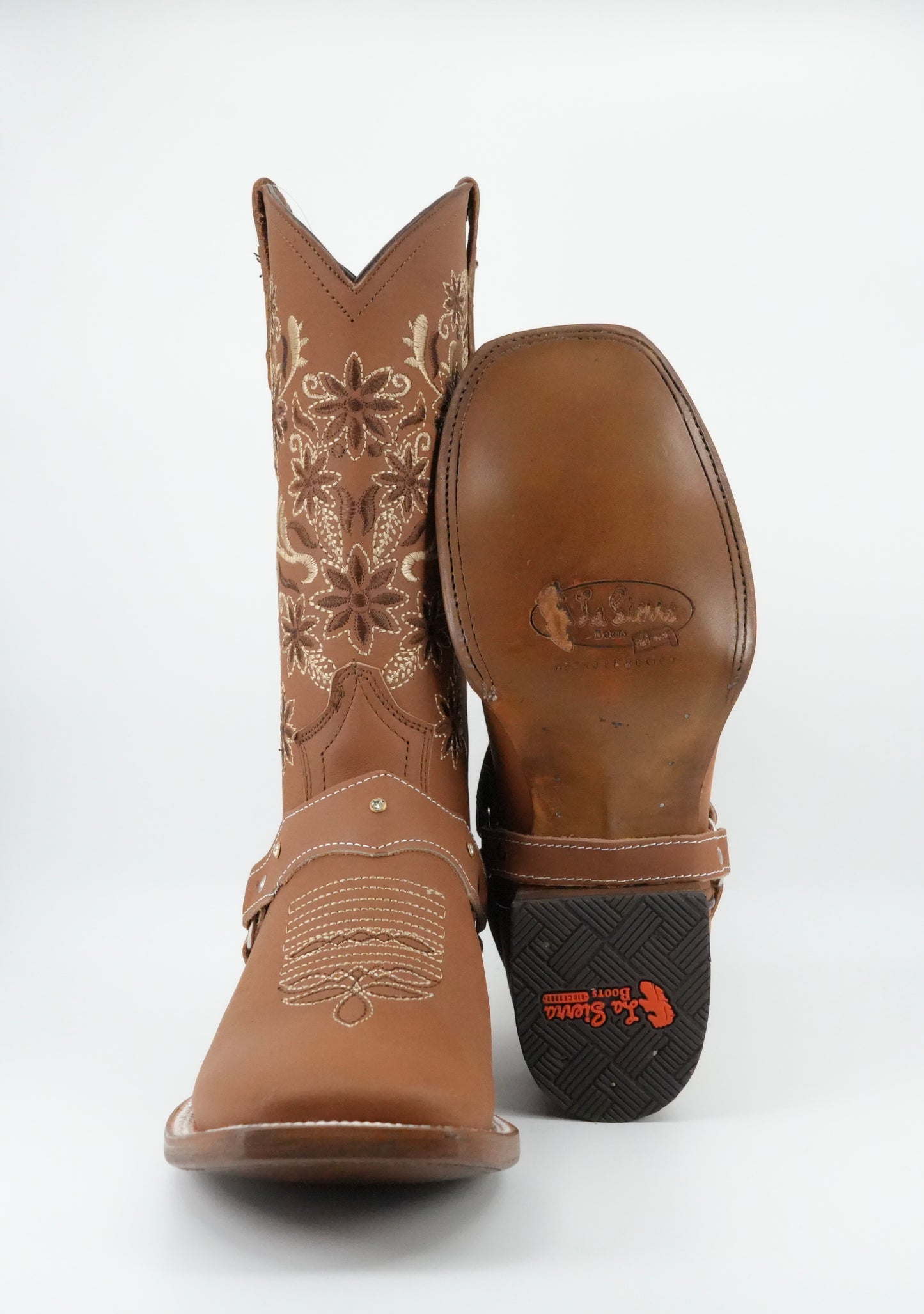 La Sierra Women's Strapped Square Toe Boot - Brown