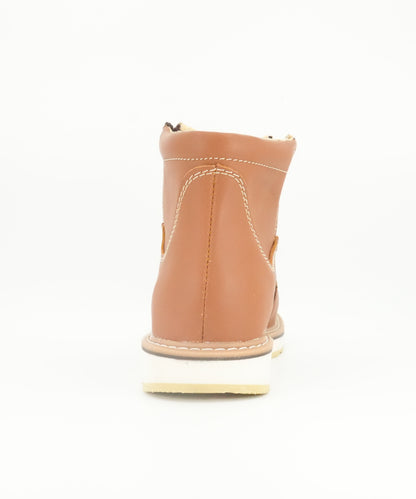 Diego's Boots Men’s Short Round Toe Work Boot - Honey