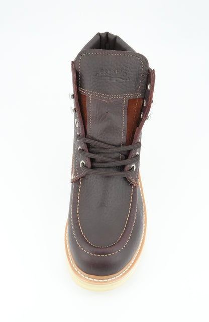 Establo Men's Moc Toe Lace Up Work Boot - Shedron