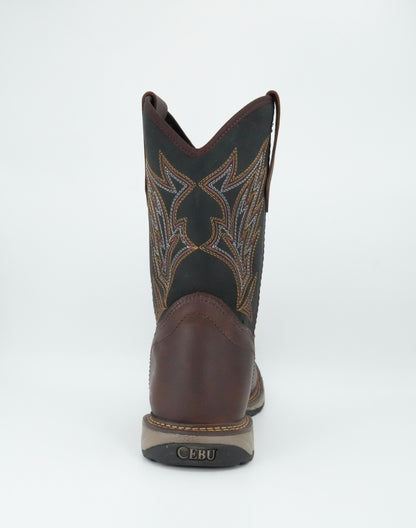 Cebu Men's WTP Square Steel Toe Work Boot - Brown