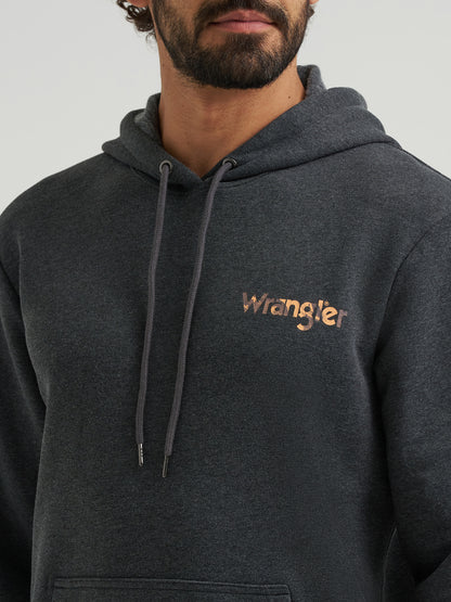 Wrangler Men's Cowboy Graphic Pullover Hoodie - Dark Cowboy