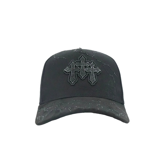 Kevin Hat Triple Cross Bling Cap
