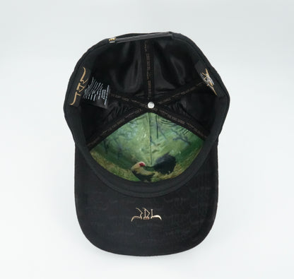 The King Ranch Rooster Patch Cap - Black