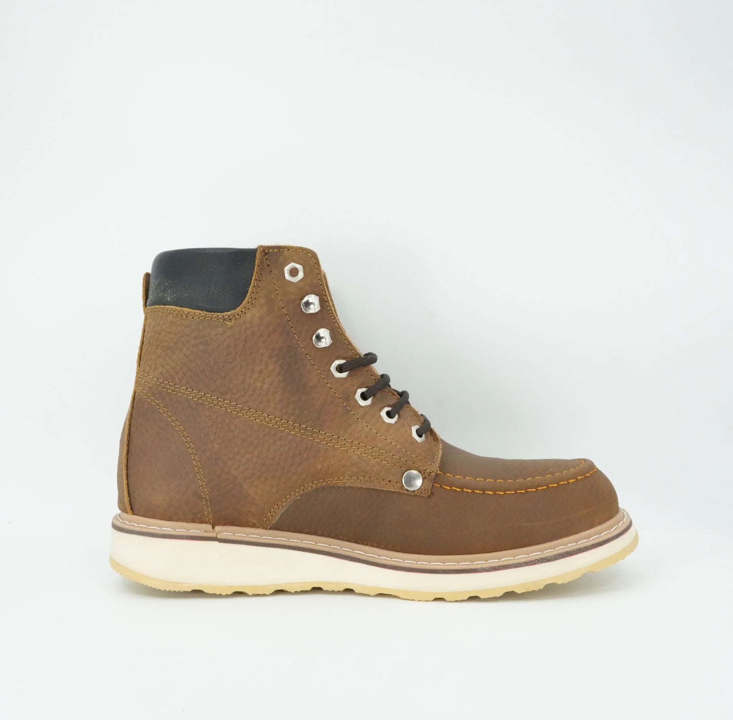 Hooch Men's 6" Steel Toe Work Boot - Tang