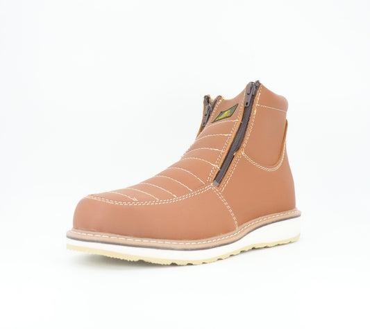 Diego's Boots Men’s Short Round Toe Work Boot - Honey