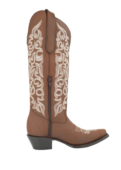 White Diamond Women’s Crazy Snip Toe - Brown