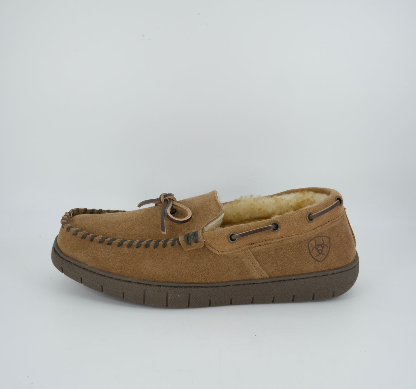 Men's Ariat Harrison Moccasin Suede - Chestnut