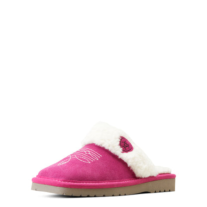 Women's Ariat Jackie Square Toe Slippers - Berry Pink