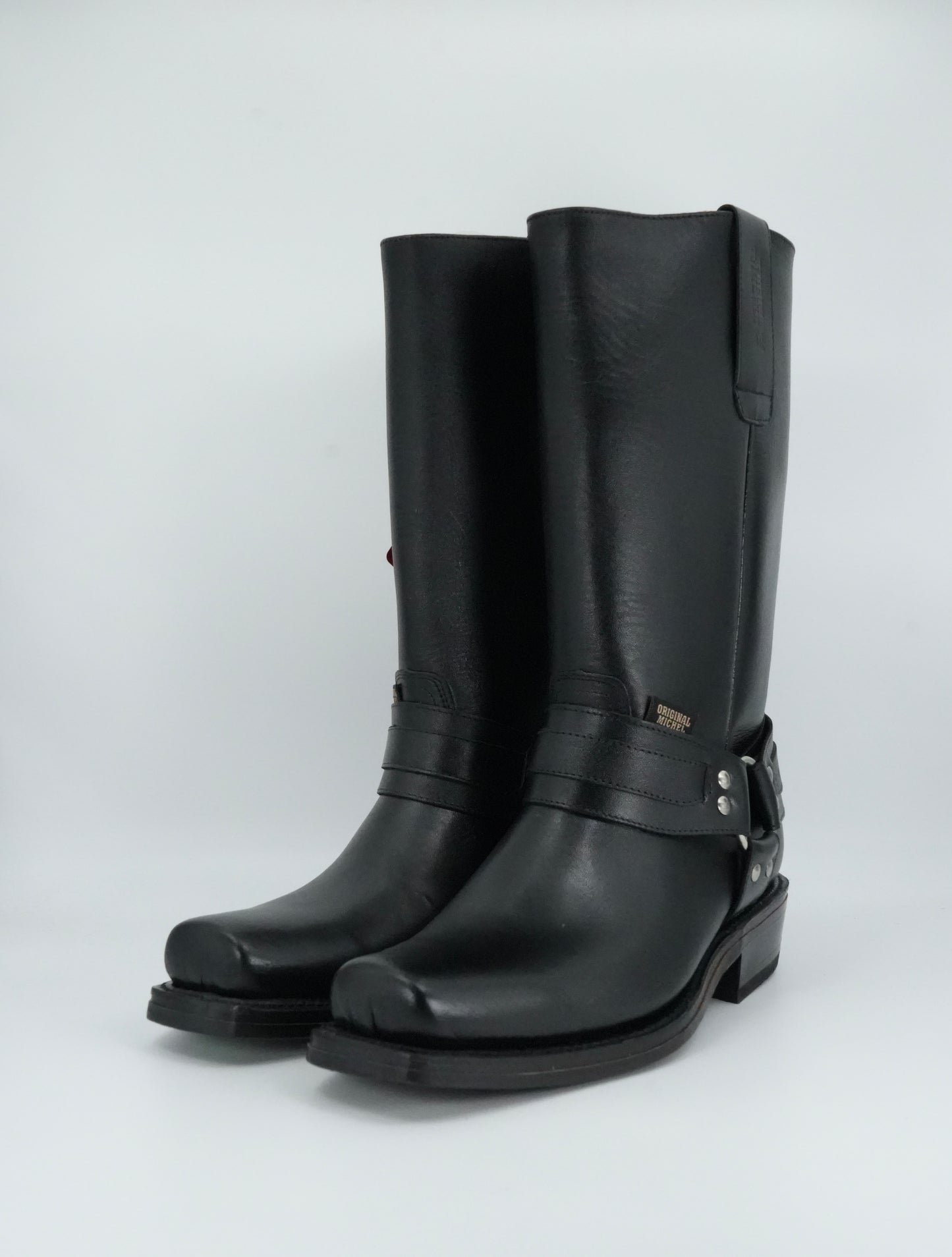 Original Michel Men's Black Trompa De Puerco Semi Square Toe Boot