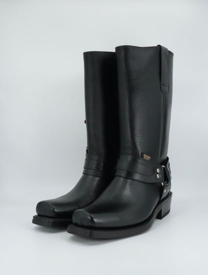 Original Michel Men's Black Trompa De Puerco Semi Square Toe Boot