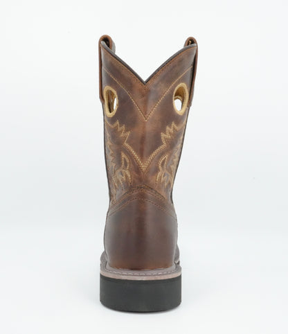 Dan Post Kid's Amarillo Rustic Leather Boot - Brown