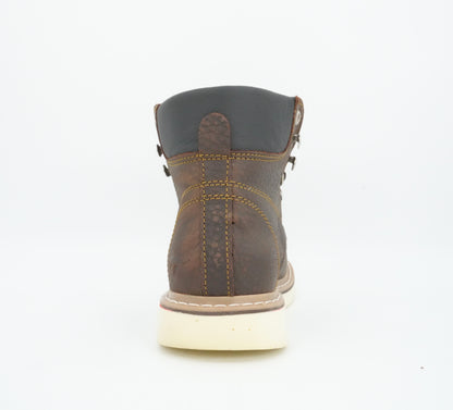 Hooch Kid's Work Boot Chocolate Moc Toe Boot