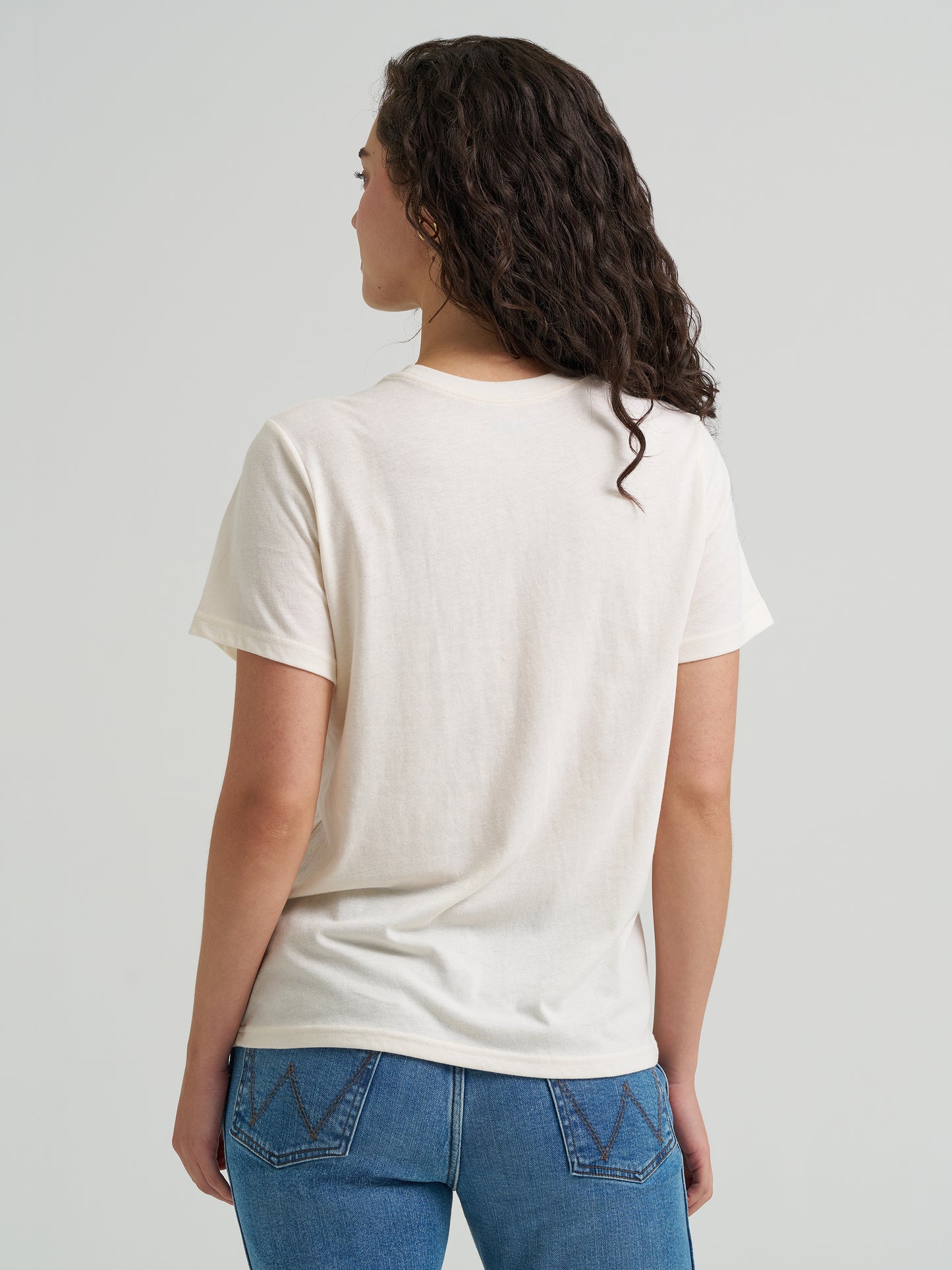 Wrangler Women's Retro Western Graphic Cowgirl Whisper White Heather T-Shirt