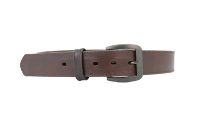 3D Men's Leather Belt - Brown