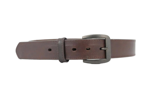 3D Men's Leather Belt - Brown