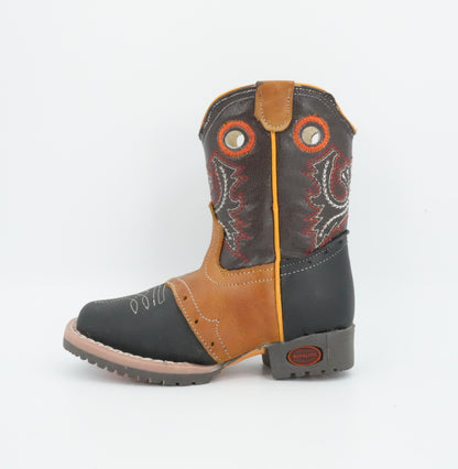 El General Kid's Crazy Black/Honey Boot