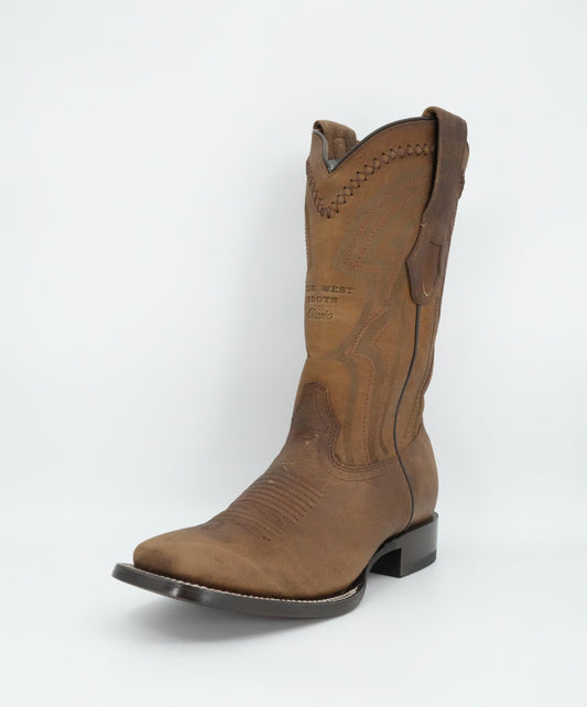 Wild West Men's Rage Laser Honey Wide Square Toe Boot