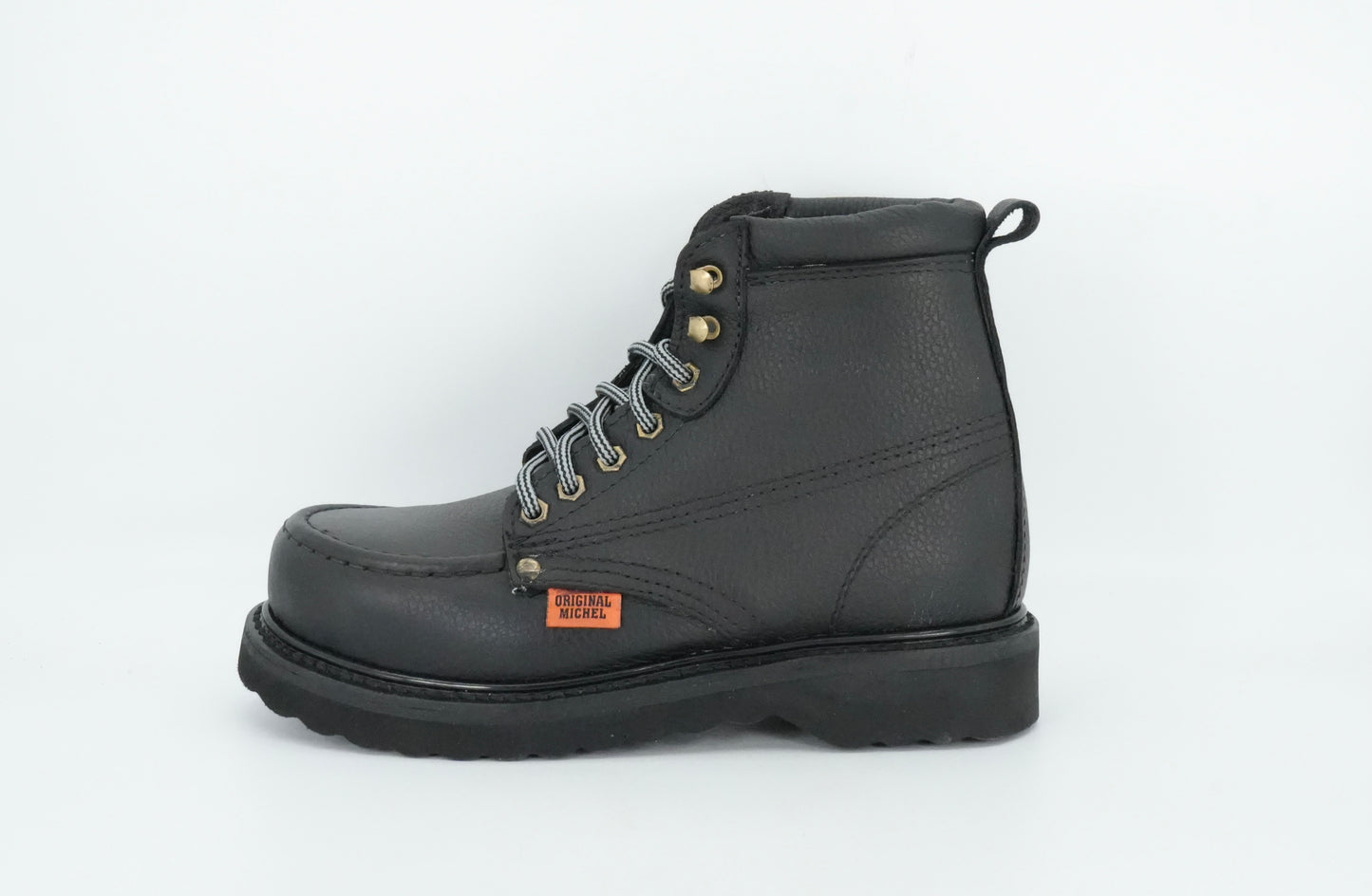 Original Michel Men's Moc Short Soft Toe Work Boot - Black