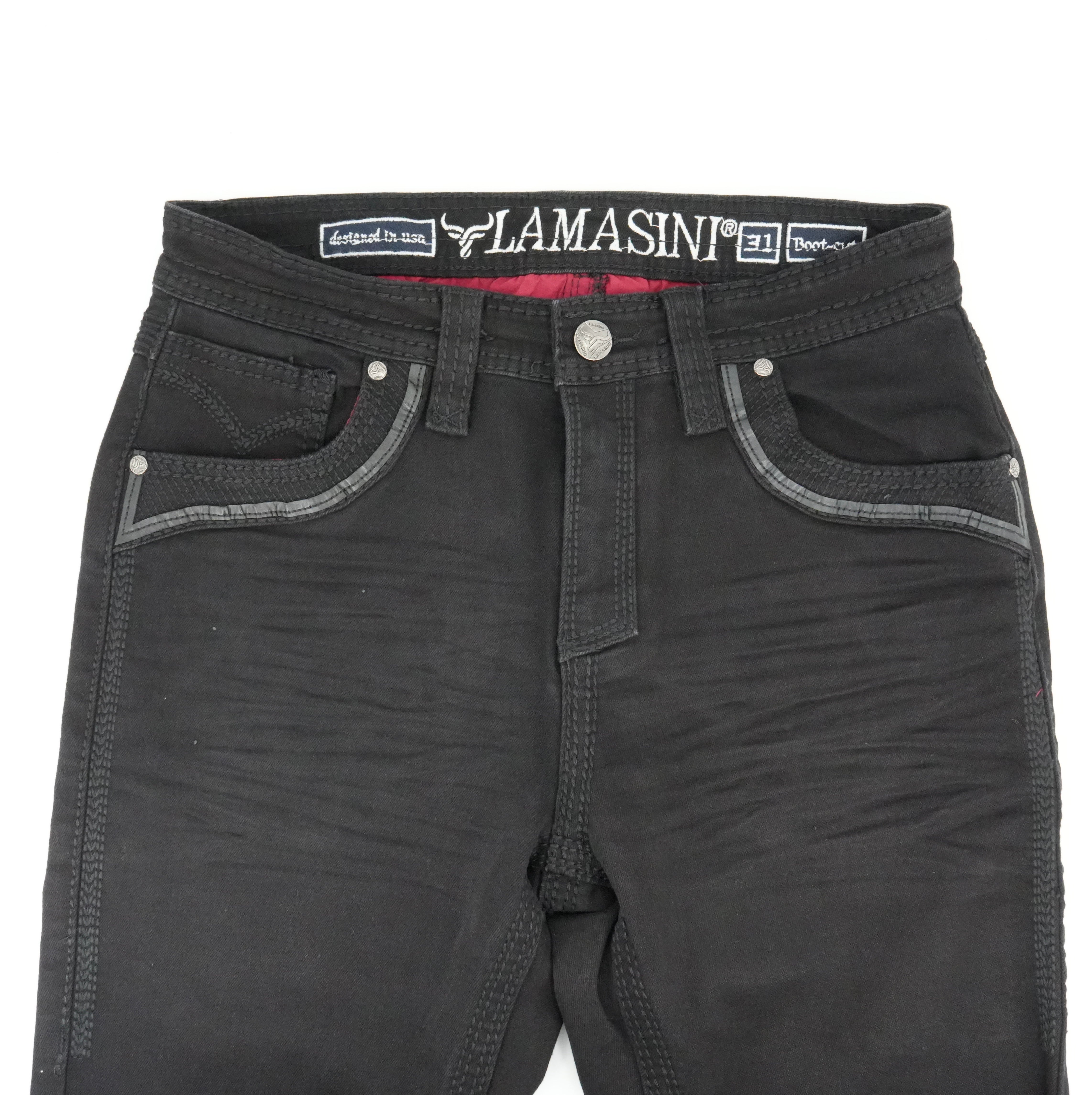Lamasini Men's Premium Bootcut Jean - Black – Vallejo Western Wear