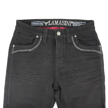 Lamasini Men's Premium Bootcut Jean - Black