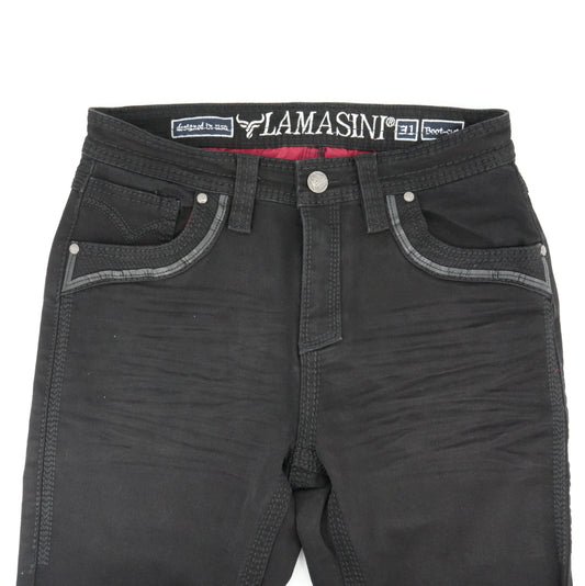 Lamasini Men's Premium Bootcut Jean - Black