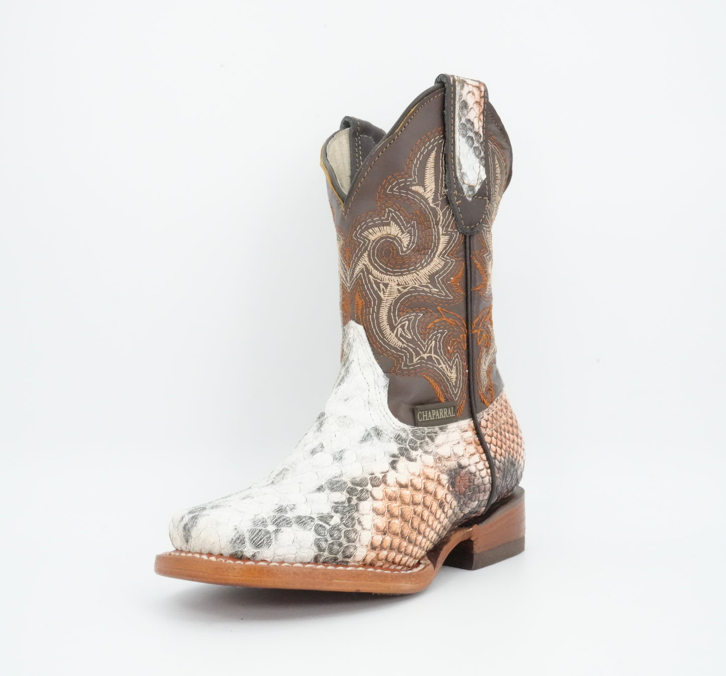 Chaparral Kid’s Python Print Natural/Honey Boot