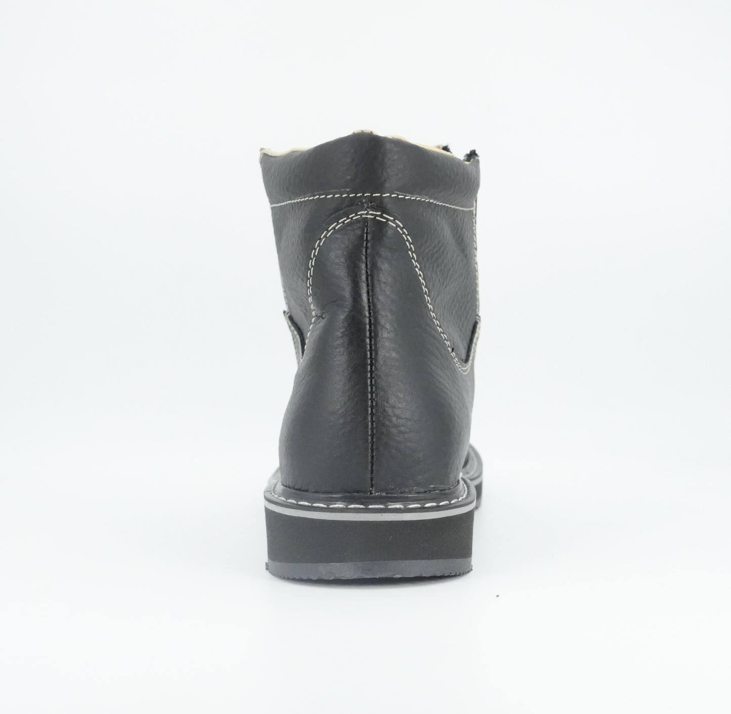 Diego's Boots Men’s Short Round Toe Work Boot - Black