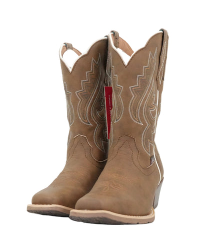 Justin Women's Dezi Medium Square Toe Boot - Brown