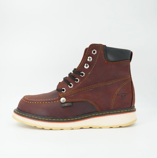 Hooch Men's 6" Moc Toe Work Boot - Shedron