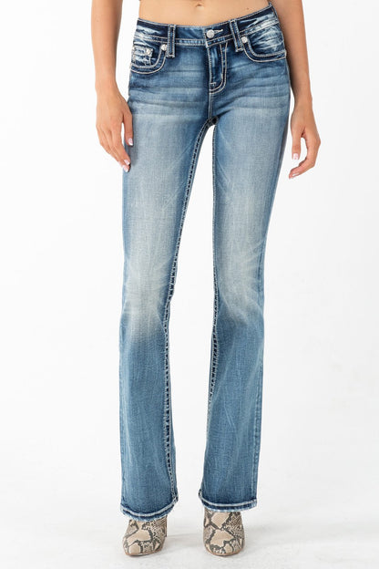 Miss Me Lucky Mid Rise Bootcut Jean