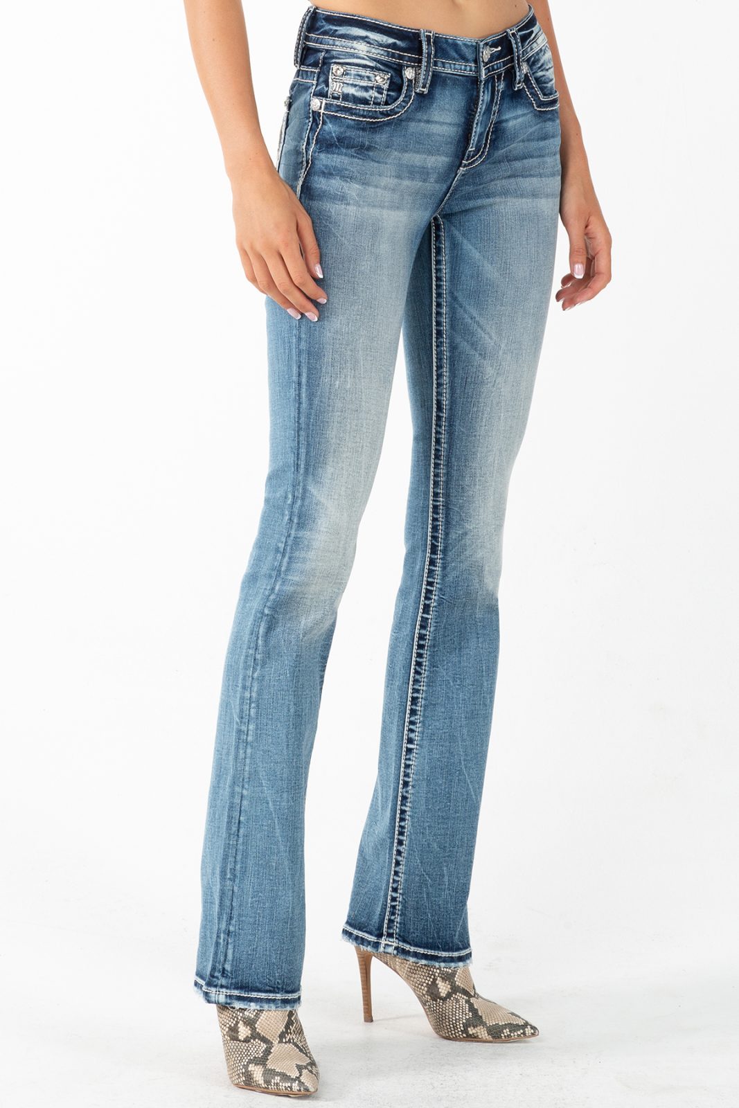 Miss Me Lucky Mid Rise Bootcut Jean