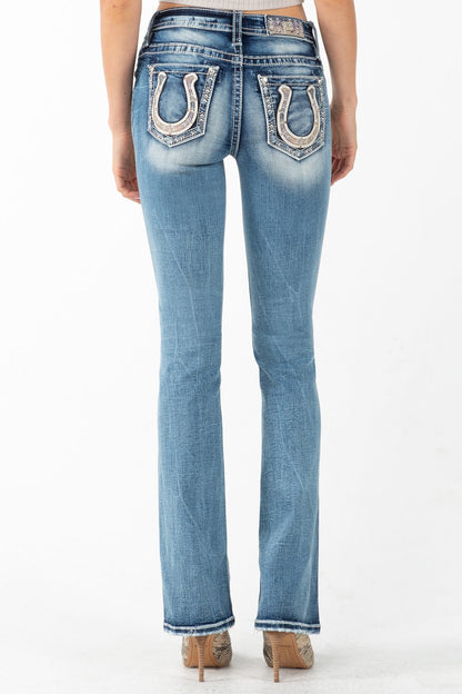 Vaqueros bootcut de talle medio Lucky de Miss Me