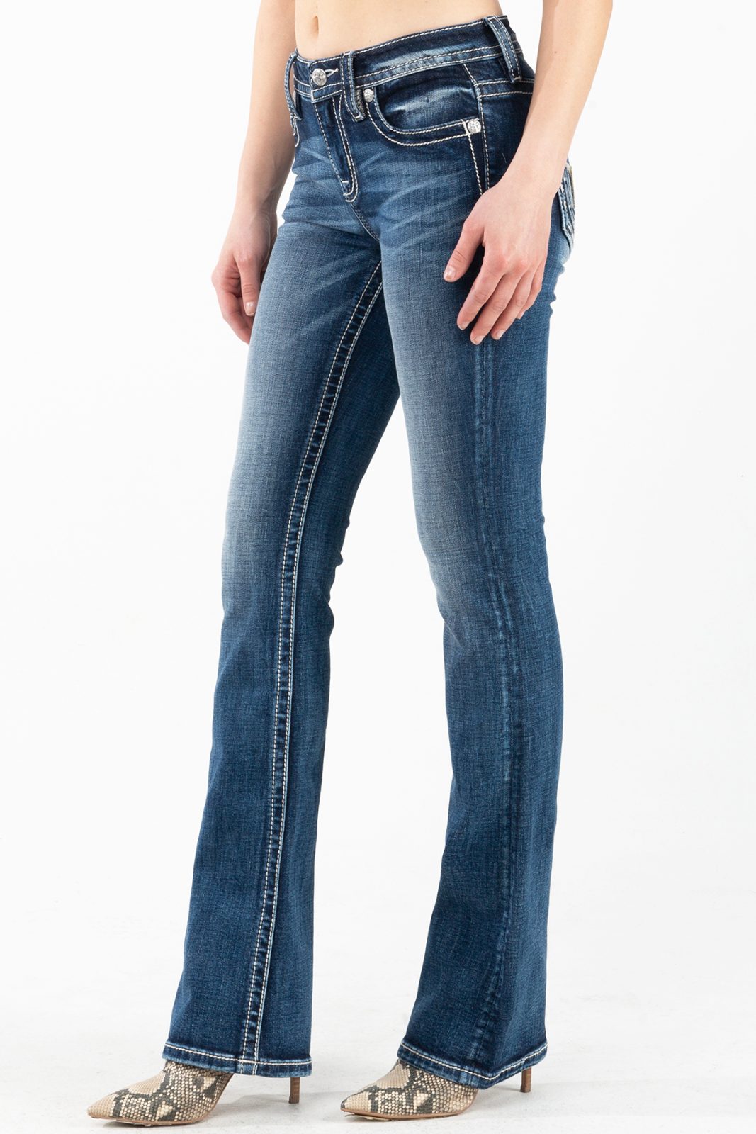 Miss Me Longhorn Mid Rise Bootcut Jean