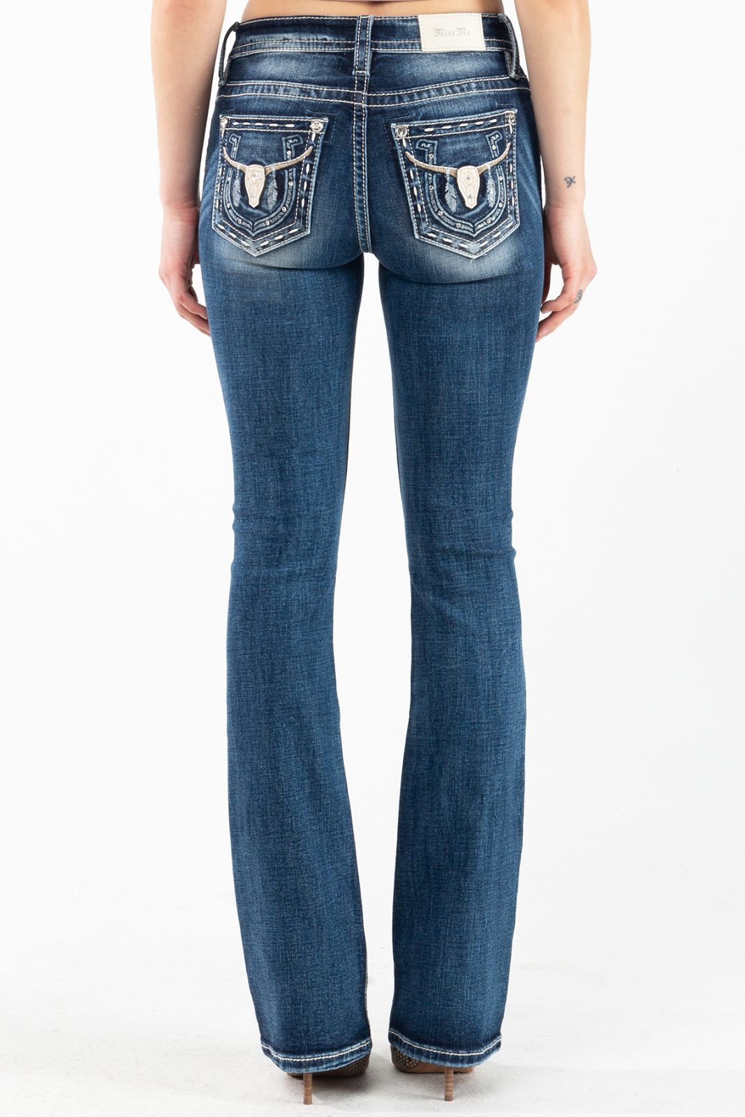 Miss Me Longhorn Mid Rise Bootcut Jean