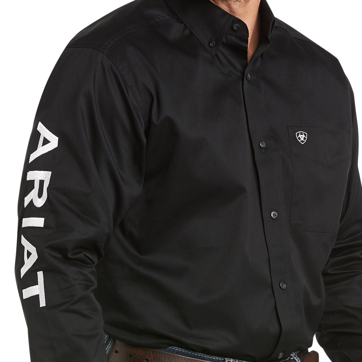 Ariat Team Logo Twill Classic Fit Shirt - Black
