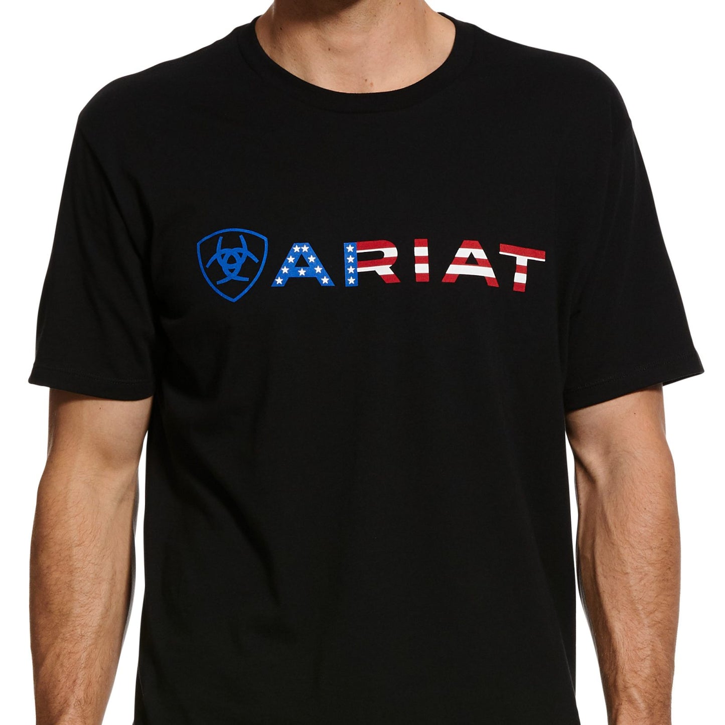 Ariat USA Wordmark camiseta negra
